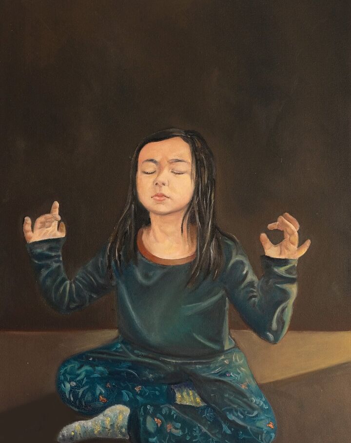 Christmas Reverie, Oil