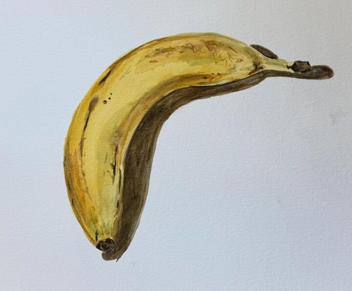 Banana, Watercolor